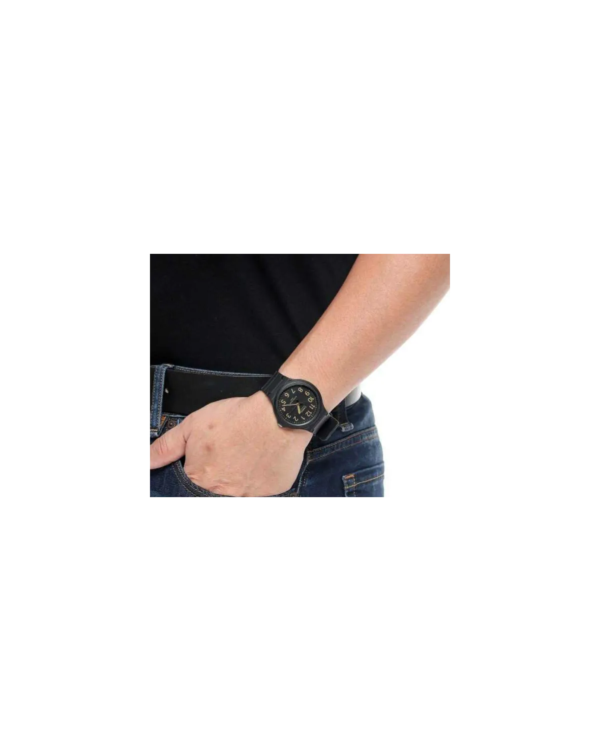 ZEGAREK MĘSKI CASIO MW-240-1B2 (zd166h) - KLASYKA + BOX
