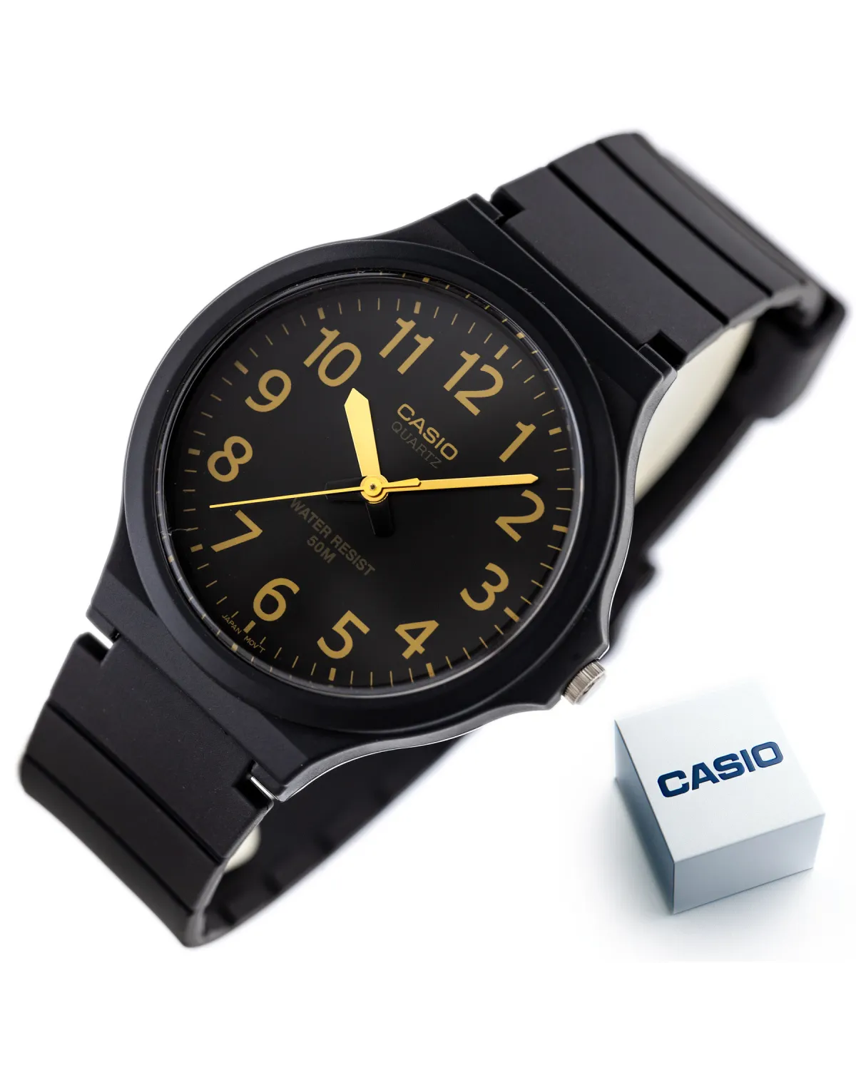 ZEGAREK MĘSKI CASIO MW-240-1B2 (zd166h) - KLASYKA + BOX