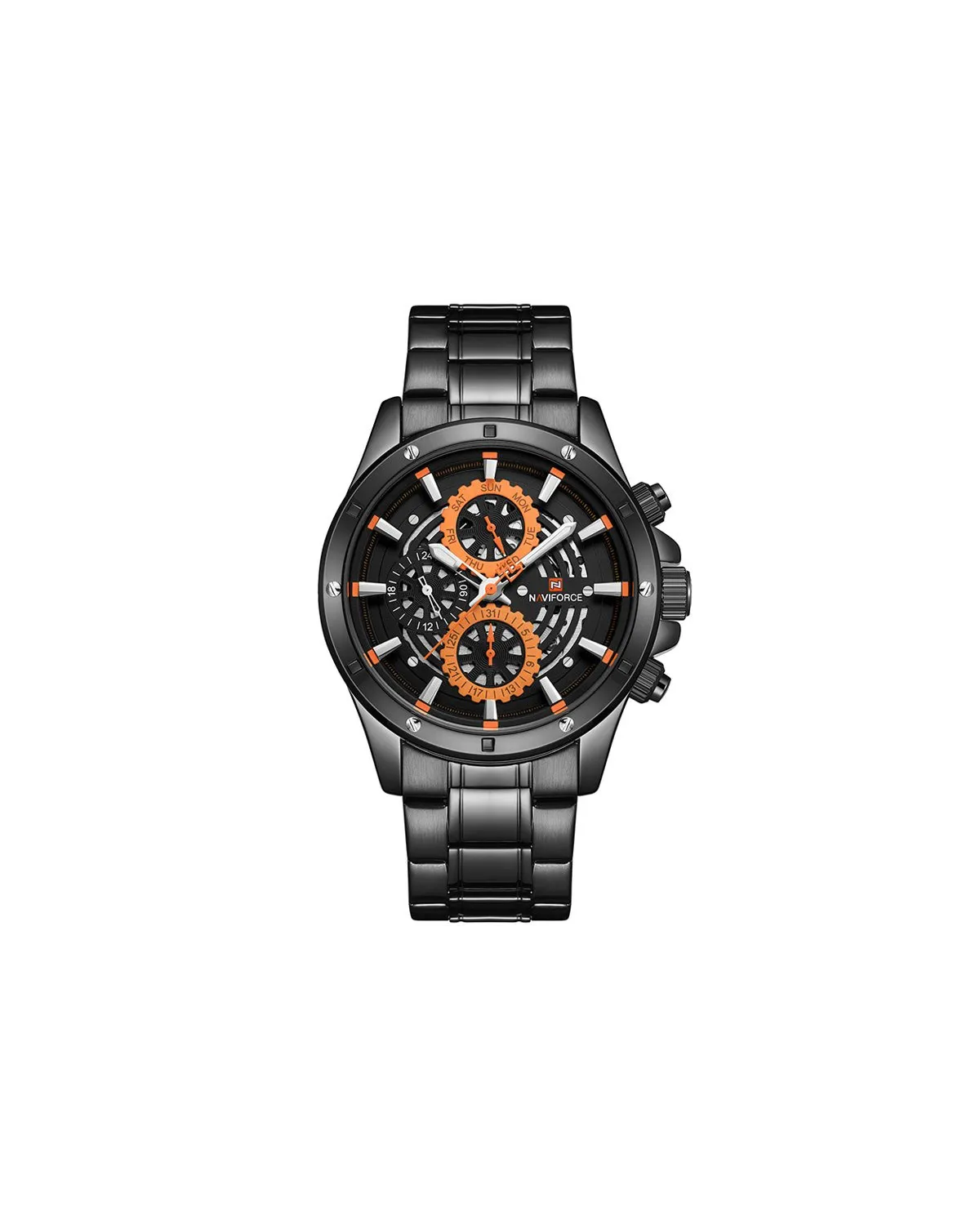 ZEGAREK MĘSKI NAVIFORCE - NF9149 (zn090a) black / orange + BOX