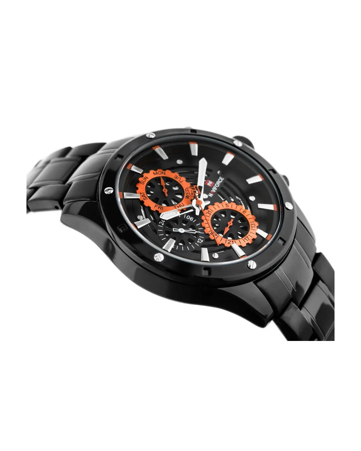 ZEGAREK MĘSKI NAVIFORCE - NF9149 (zn090a) black / orange + BOX