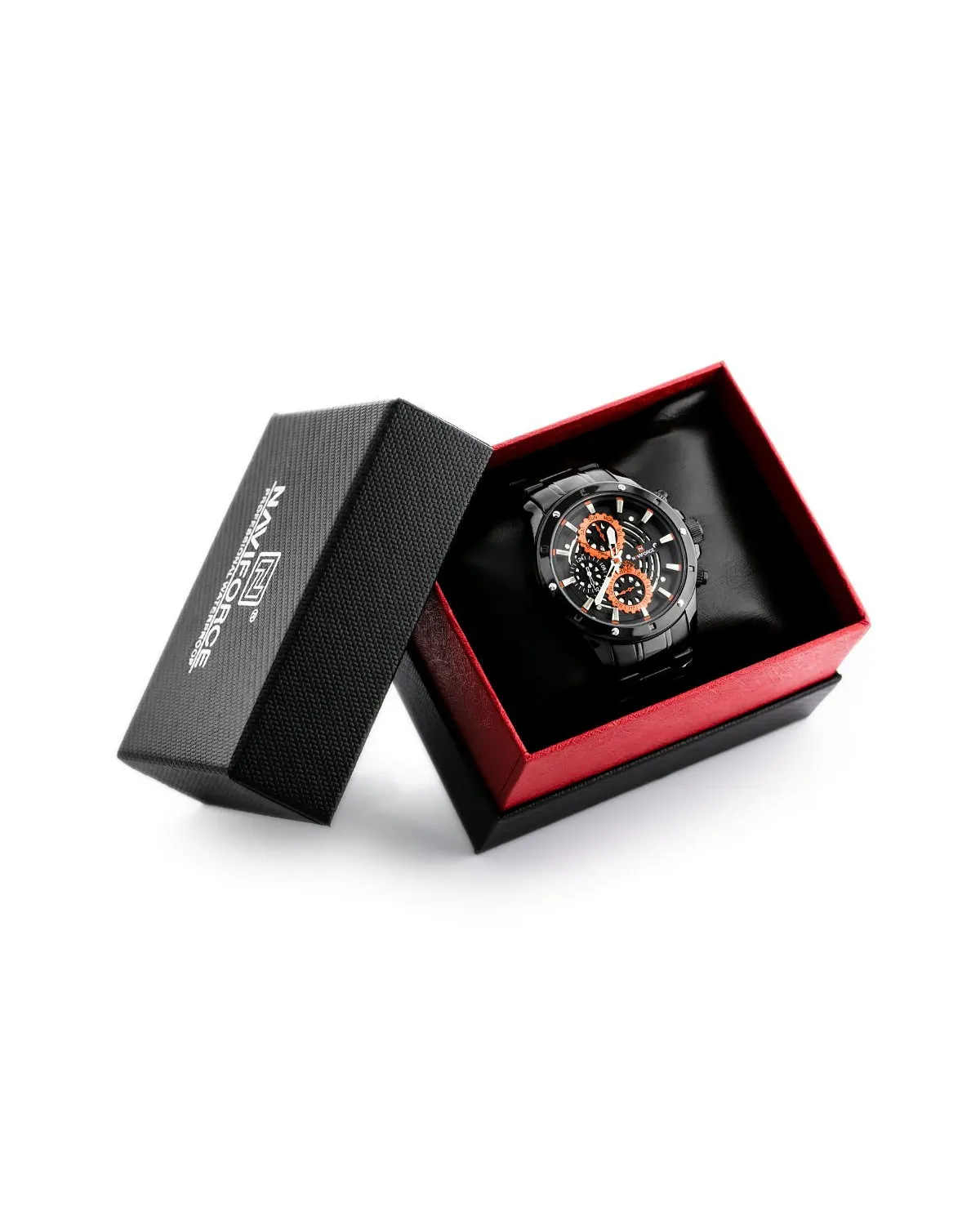 ZEGAREK MĘSKI NAVIFORCE - NF9149 (zn090a) black / orange + BOX