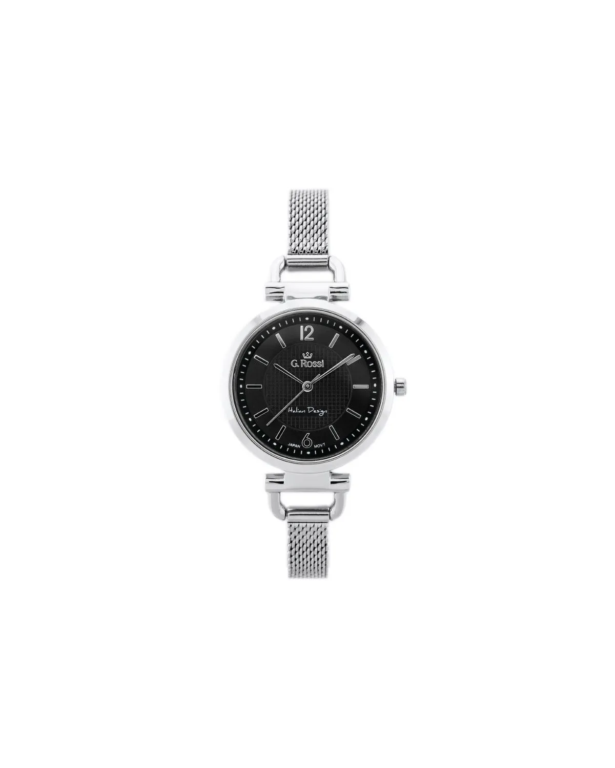 ZEGAREK G. ROSSI - LESTI - 3652B (zg772b) - silver/black + BOX