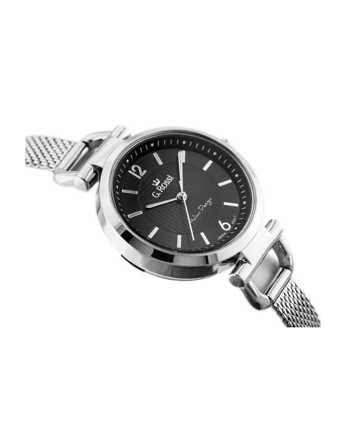 ZEGAREK G. ROSSI - LESTI - 3652B (zg772b) - silver/black + BOX