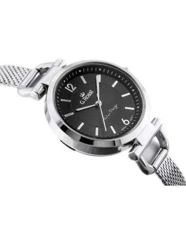 ZEGAREK G. ROSSI - LESTI - 3652B (zg772b) - silver/black + BOX