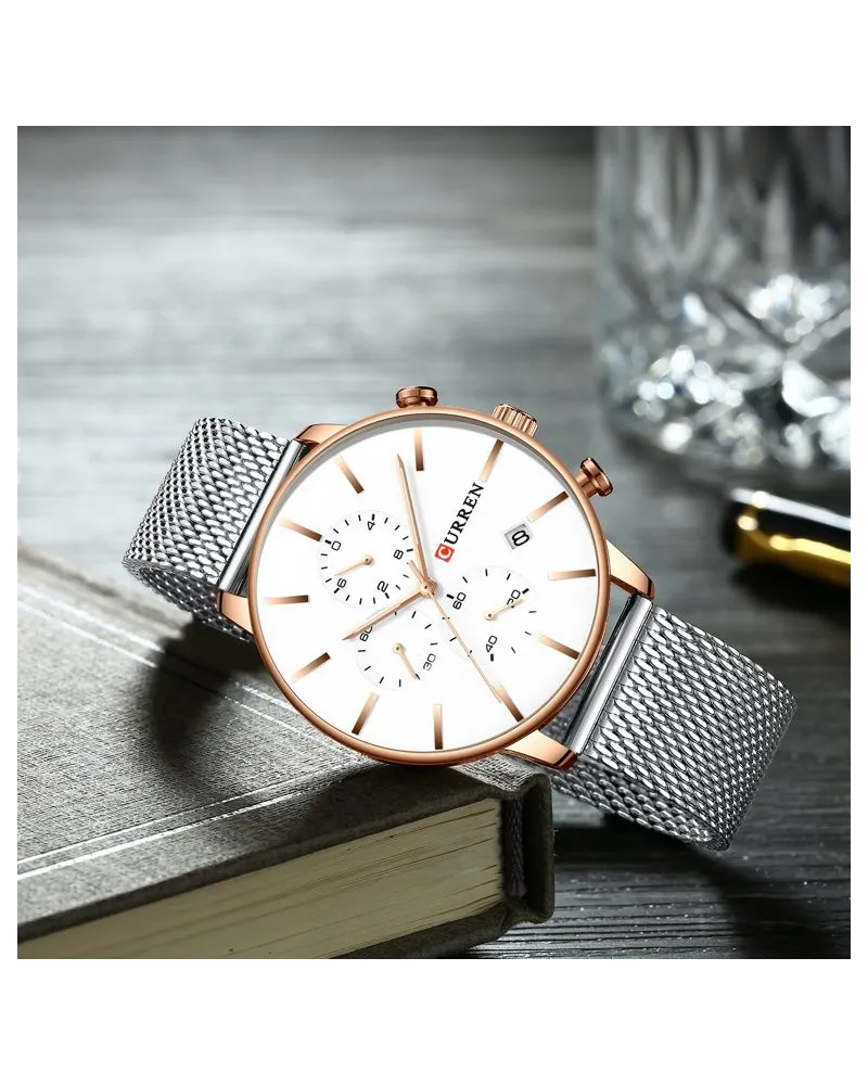 ZEGAREK MĘSKI CURREN 8339 (zc015b) - CHRONOGRAF