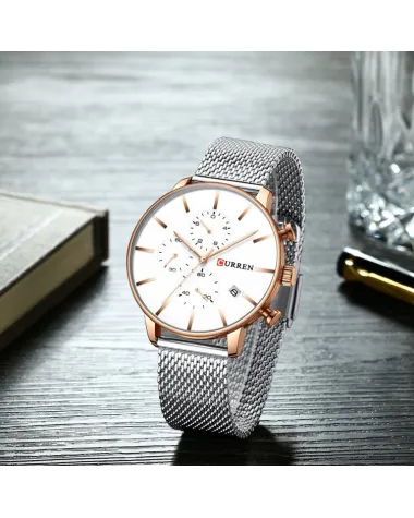 ZEGAREK MĘSKI CURREN 8339 (zc015b) - CHRONOGRAF
