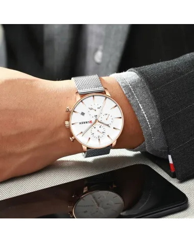 ZEGAREK MĘSKI CURREN 8339 (zc015b) - CHRONOGRAF