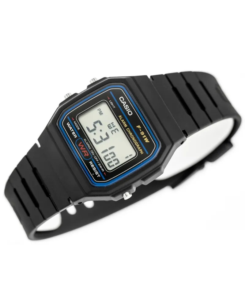 ZEGAREK MĘSKI CASIO F-91W-1YER (zd086a) - KLASYKA + BOX