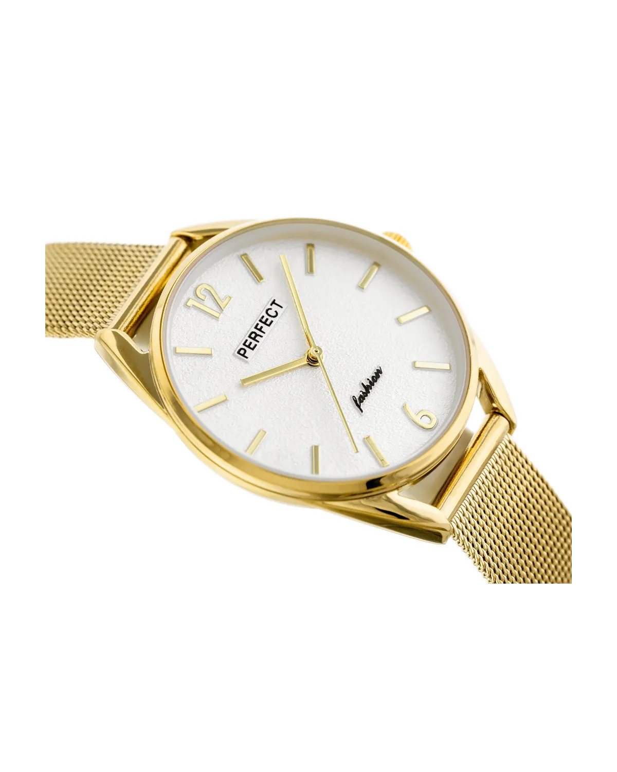 ZEGAREK DAMSKI złoty PERFECT F347 (zp953b) + BOX