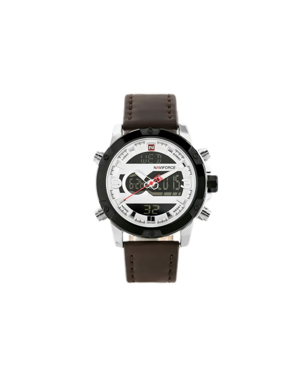 ZEGAREK MĘSKI NAVIFORCE - NF9097 (zn043a) - brown/silver