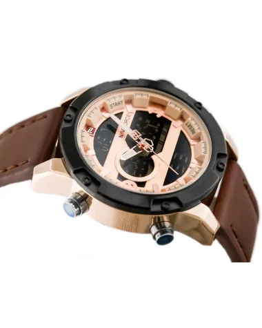 ZEGAREK MĘSKI NAVIFORCE - NF9097 (zn043e) - brown/rosegold