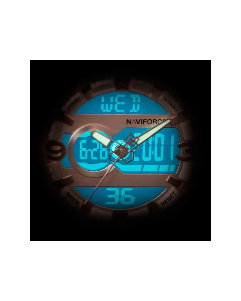 ZEGAREK MĘSKI NAVIFORCE - NF9097 (zn043e) - brown/rosegold