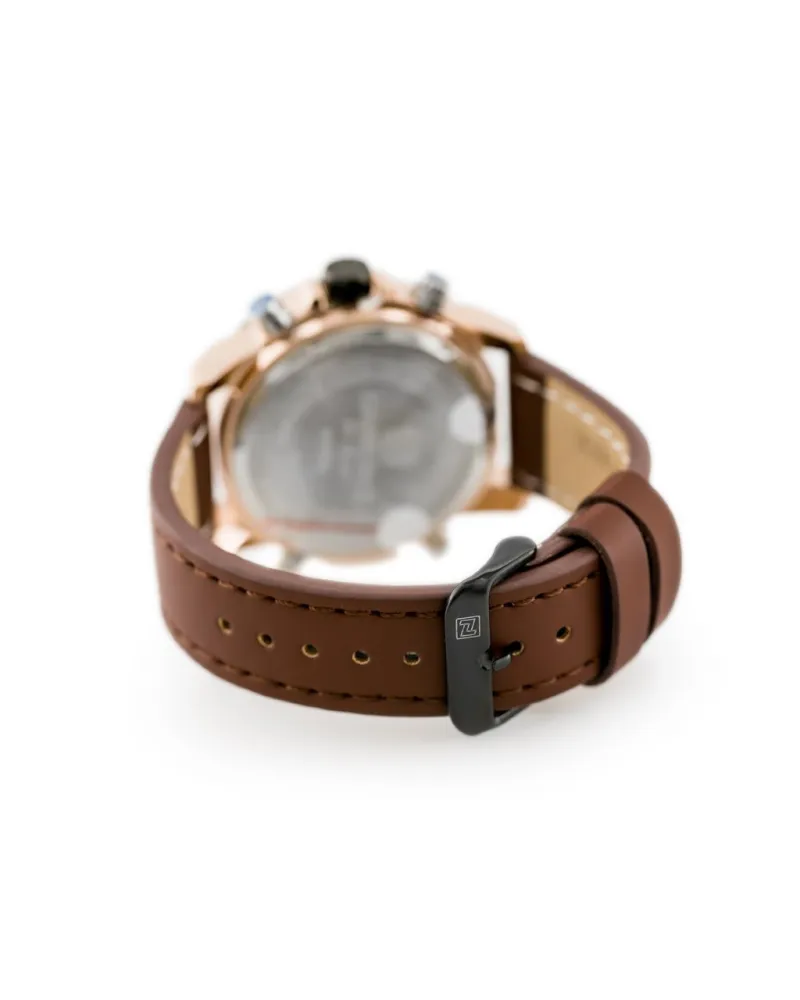 ZEGAREK MĘSKI NAVIFORCE - NF9097 (zn043e) - brown/rosegold