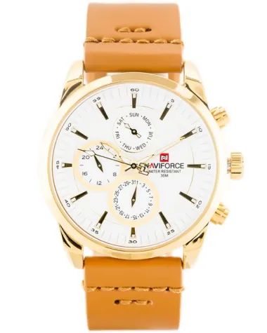 ZEGAREK MĘSKI NAVIFORCE - NF9148 (zn085b) gold + BOX