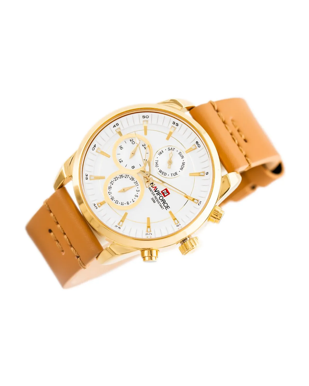 ZEGAREK MĘSKI NAVIFORCE - NF9148 (zn085b) gold + BOX ZEGAREK MĘSKI NAVIFORCE - NF9148 (zn085b) gold + BOX