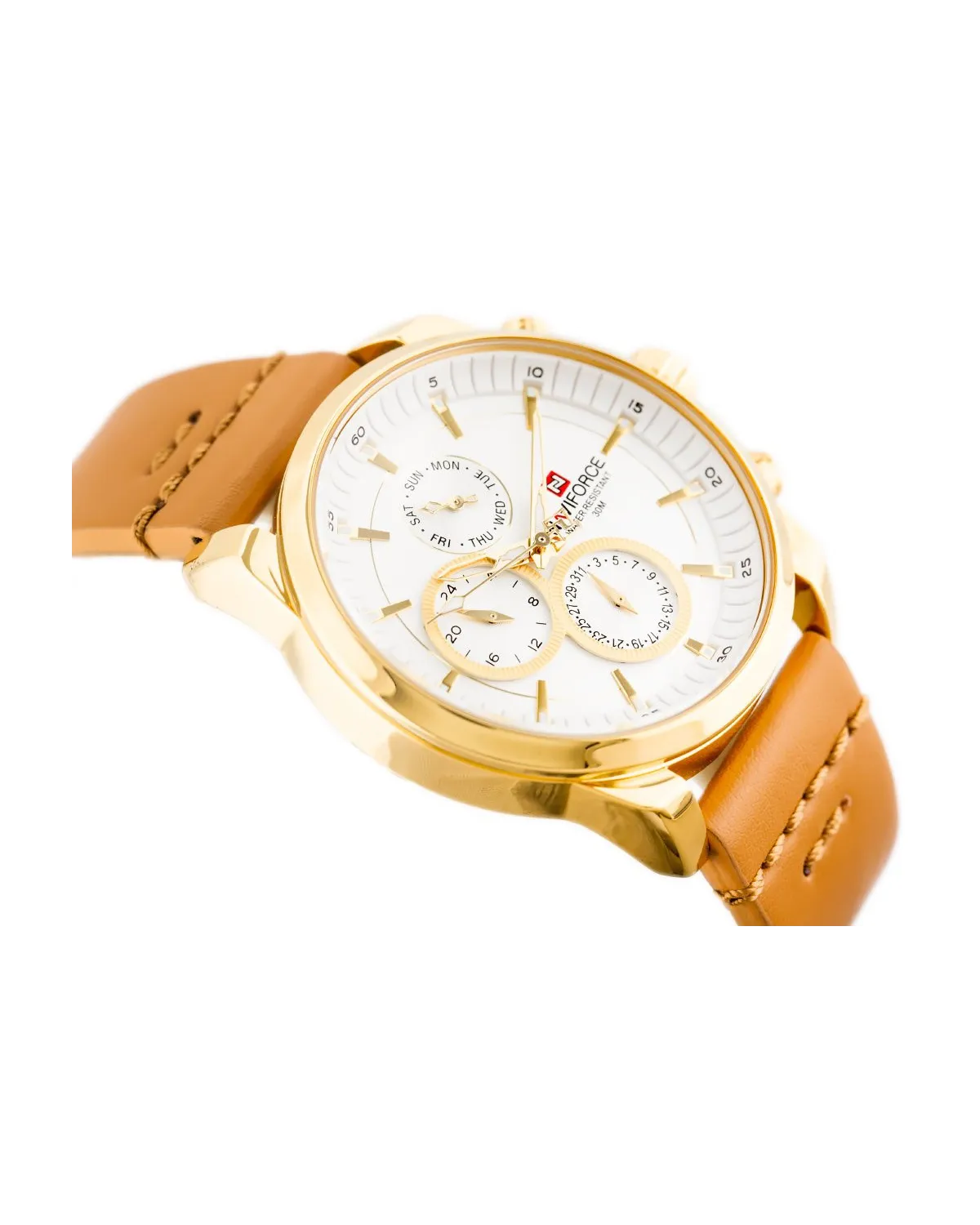 ZEGAREK MĘSKI NAVIFORCE - NF9148 (zn085b) gold + BOX ZEGAREK MĘSKI NAVIFORCE - NF9148 (zn085b) gold + BOX