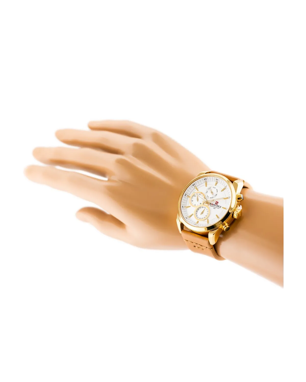 ZEGAREK MĘSKI NAVIFORCE - NF9148 (zn085b) gold + BOX ZEGAREK MĘSKI NAVIFORCE - NF9148 (zn085b) gold + BOX