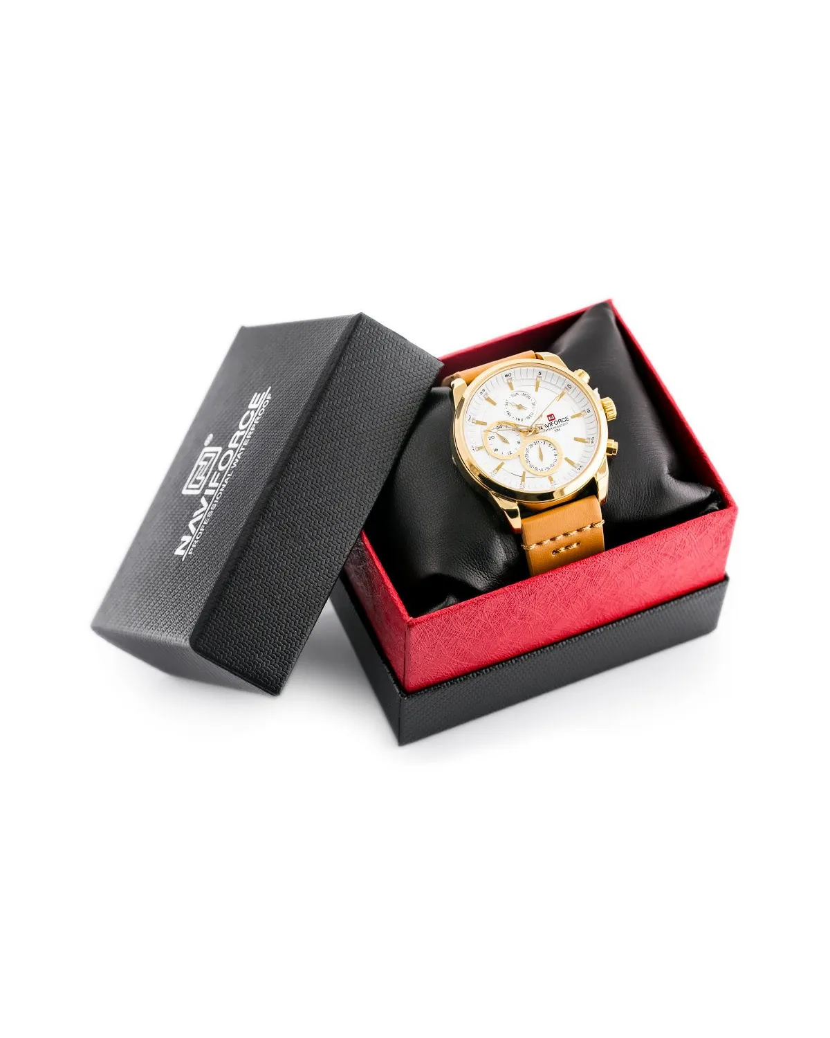 ZEGAREK MĘSKI NAVIFORCE - NF9148 (zn085b) gold + BOX ZEGAREK MĘSKI NAVIFORCE - NF9148 (zn085b) gold + BOX