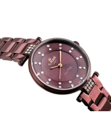 ZEGAREK G. ROSSI - C5131B-2B3 (zg780d) violet + BOX