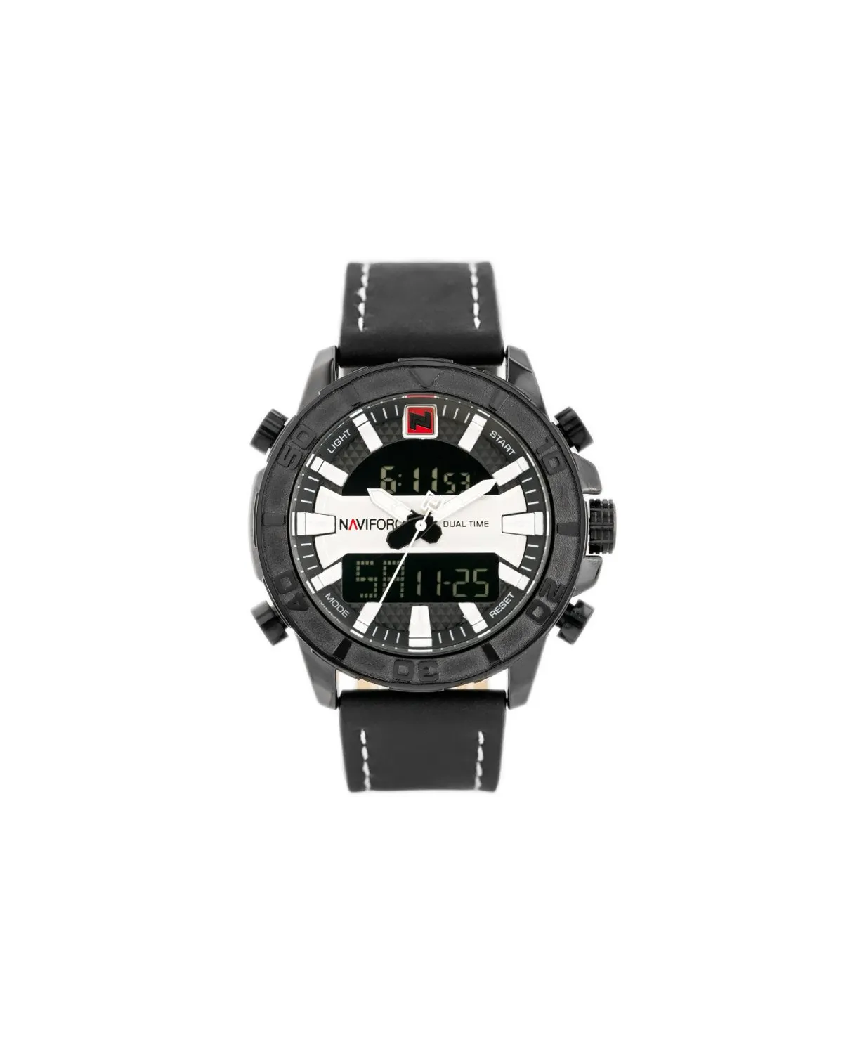 ZEGAREK MĘSKI NAVIFORCE - NF9114 (zn046a) - black/silver ZEGAREK MĘSKI NAVIFORCE - NF9114 (zn046a) - black/silver