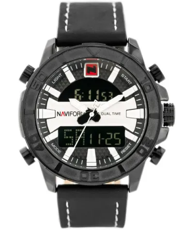 ZEGAREK MĘSKI NAVIFORCE - NF9114 (zn046a) - black/silver