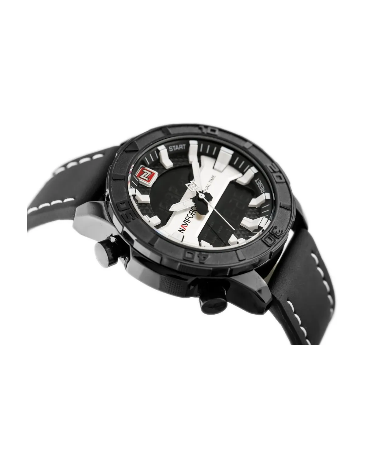 ZEGAREK MĘSKI NAVIFORCE - NF9114 (zn046a) - black/silver ZEGAREK MĘSKI NAVIFORCE - NF9114 (zn046a) - black/silver