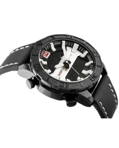 ZEGAREK MĘSKI NAVIFORCE - NF9114 (zn046a) - black/silver ZEGAREK MĘSKI NAVIFORCE - NF9114 (zn046a) - black/silver