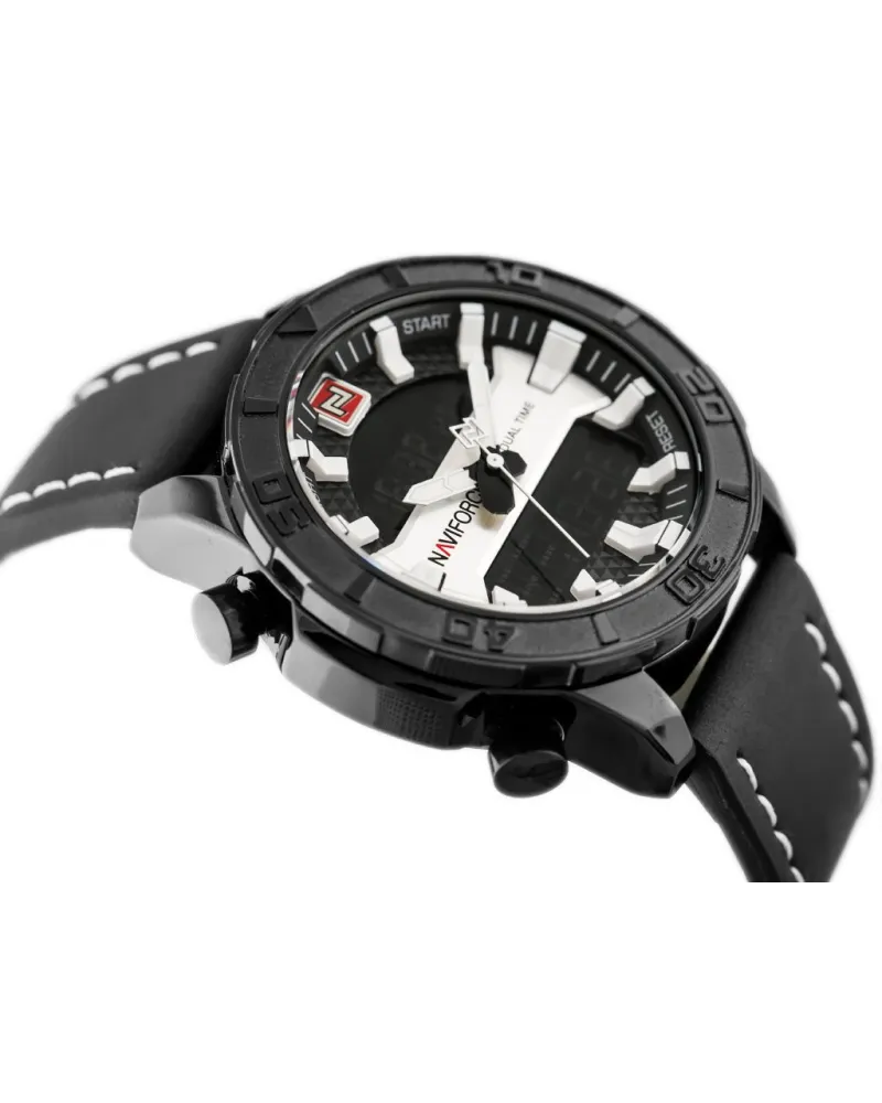 ZEGAREK MĘSKI NAVIFORCE - NF9114 (zn046a) - black/silver ZEGAREK MĘSKI NAVIFORCE - NF9114 (zn046a) - black/silver