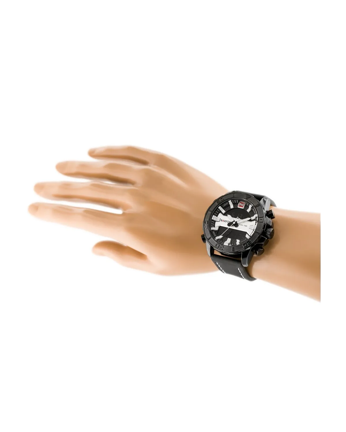 ZEGAREK MĘSKI NAVIFORCE - NF9114 (zn046a) - black/silver ZEGAREK MĘSKI NAVIFORCE - NF9114 (zn046a) - black/silver