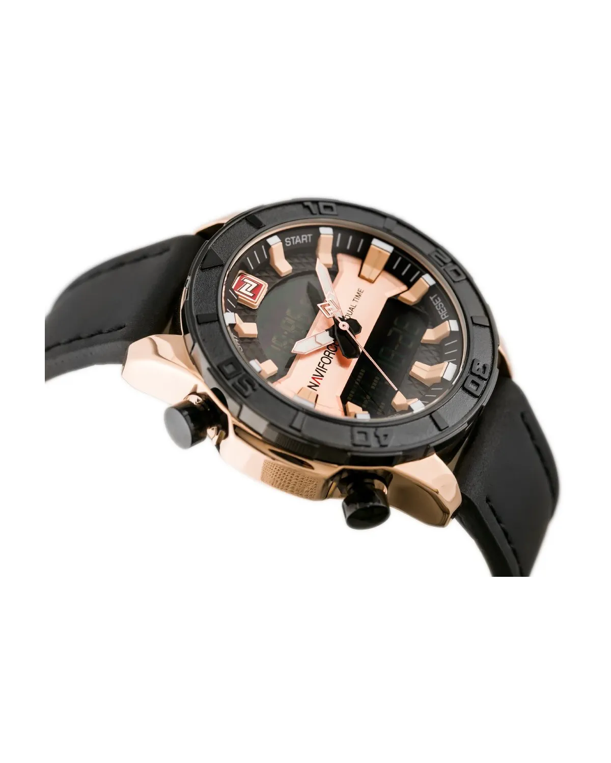 ZEGAREK MĘSKI NAVIFORCE - NF9114 (zn046d) - black/rosegold