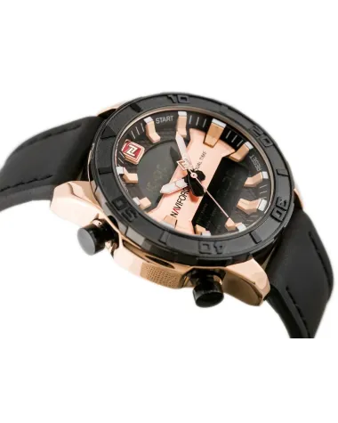 ZEGAREK MĘSKI NAVIFORCE - NF9114 (zn046d) - black/rosegold