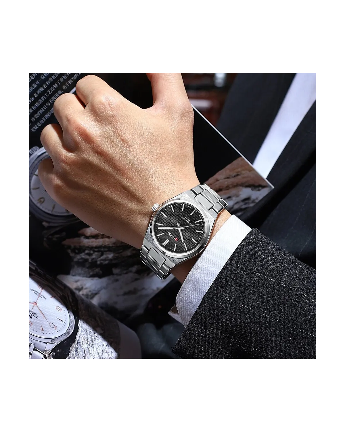 ZEGAREK MĘSKI CURREN 8439 (zc044c) + BOX