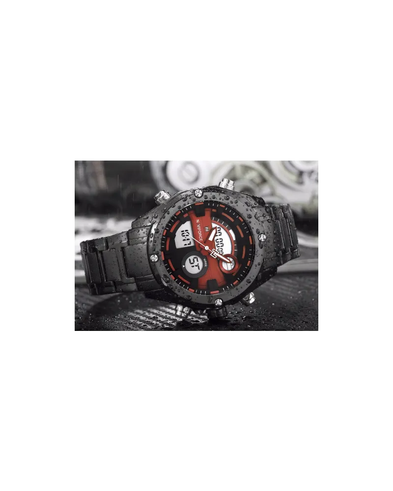 ZEGAREK MĘSKI NAVIFORCE GLOCK (zn039c) - black/red