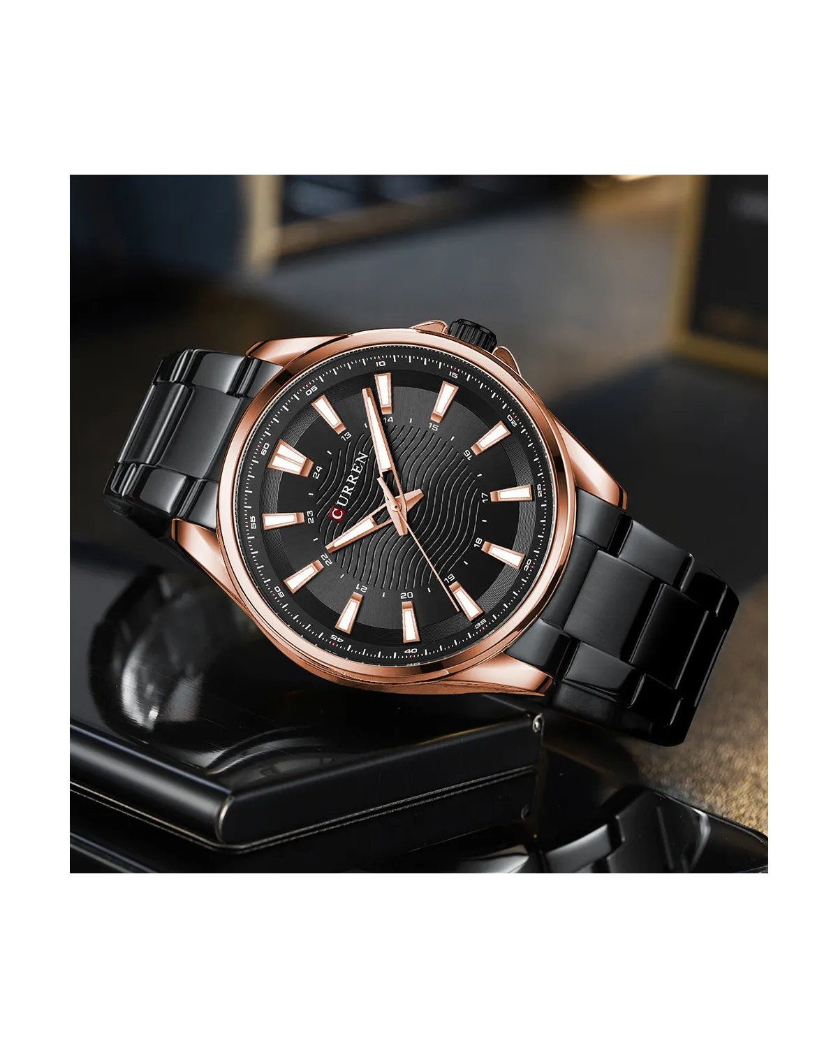 ZEGAREK MĘSKI CURREN 8424 (zc040d) + BOX
