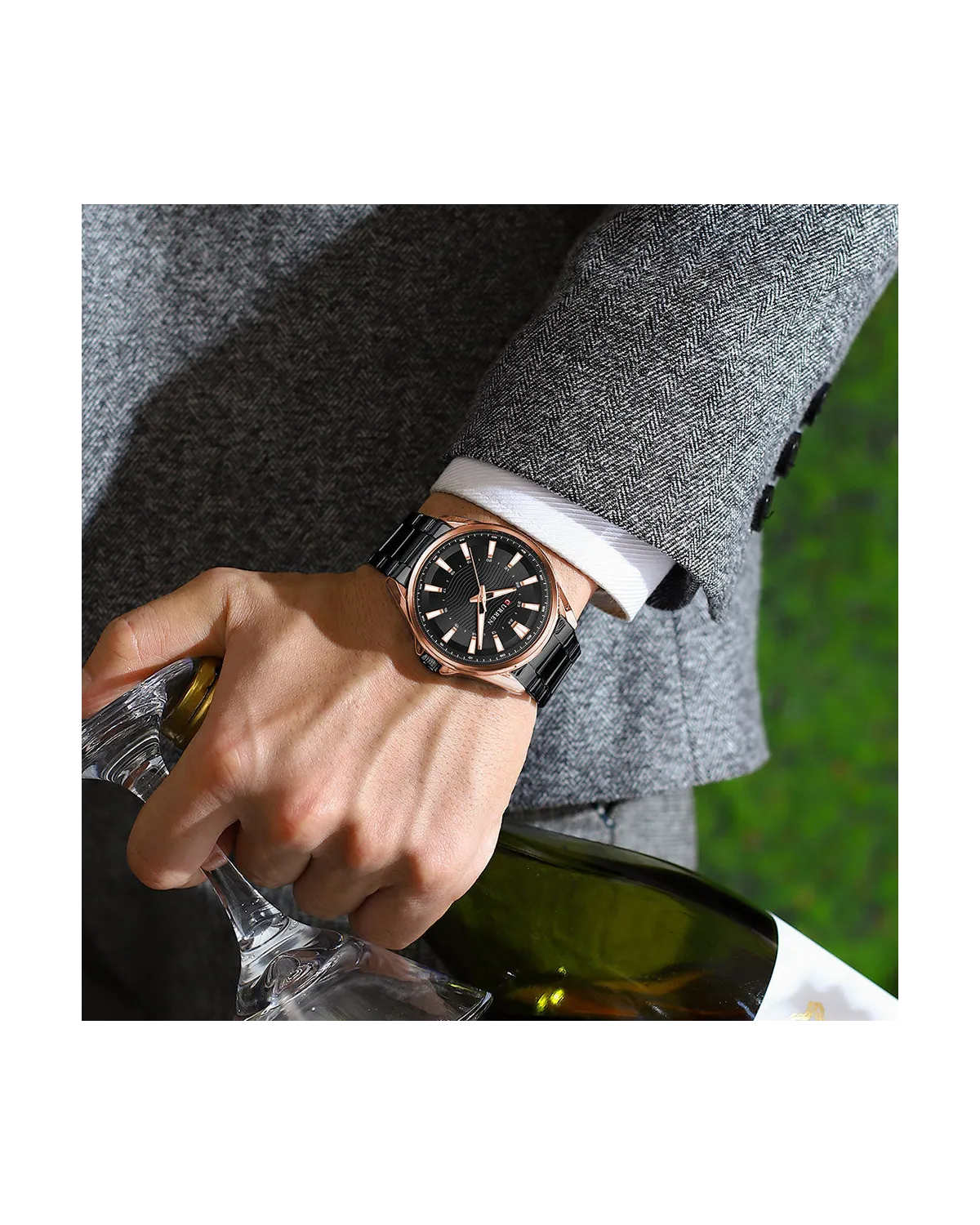 ZEGAREK MĘSKI CURREN 8424 (zc040d) + BOX