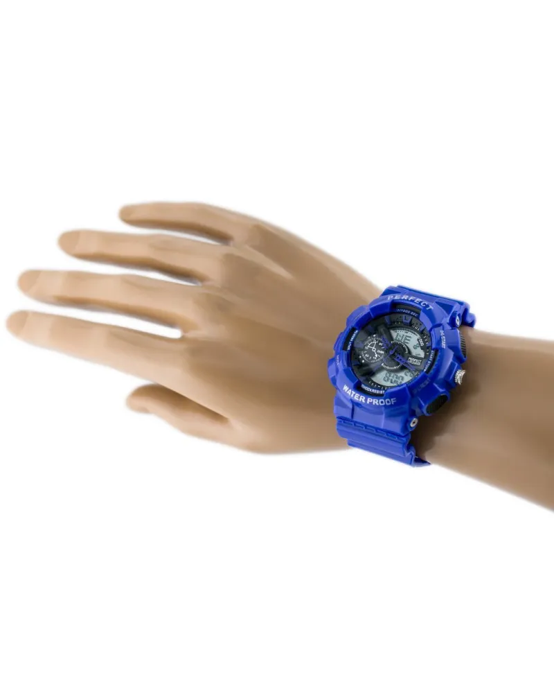 ZEGAREK MĘSKI PERFECT SHOCK (zp219e) - blue