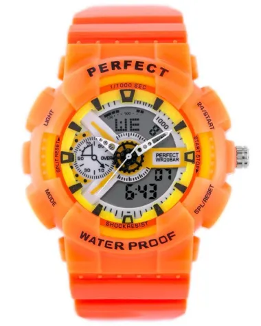 ZEGAREK MĘSKI PERFECT SHOCK (zp219f) - orange