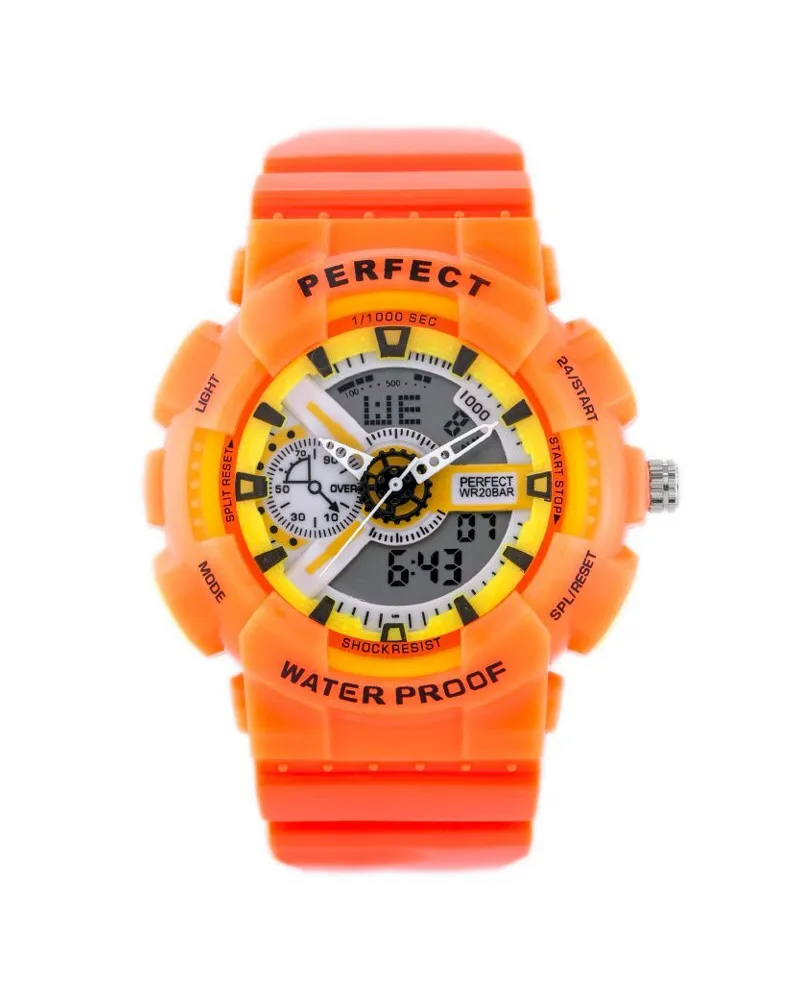 ZEGAREK MĘSKI PERFECT SHOCK (zp219f) - orange ZEGAREK MĘSKI PERFECT SHOCK (zp219f) - orange