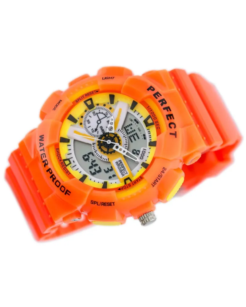ZEGAREK MĘSKI PERFECT SHOCK (zp219f) - orange ZEGAREK MĘSKI PERFECT SHOCK (zp219f) - orange