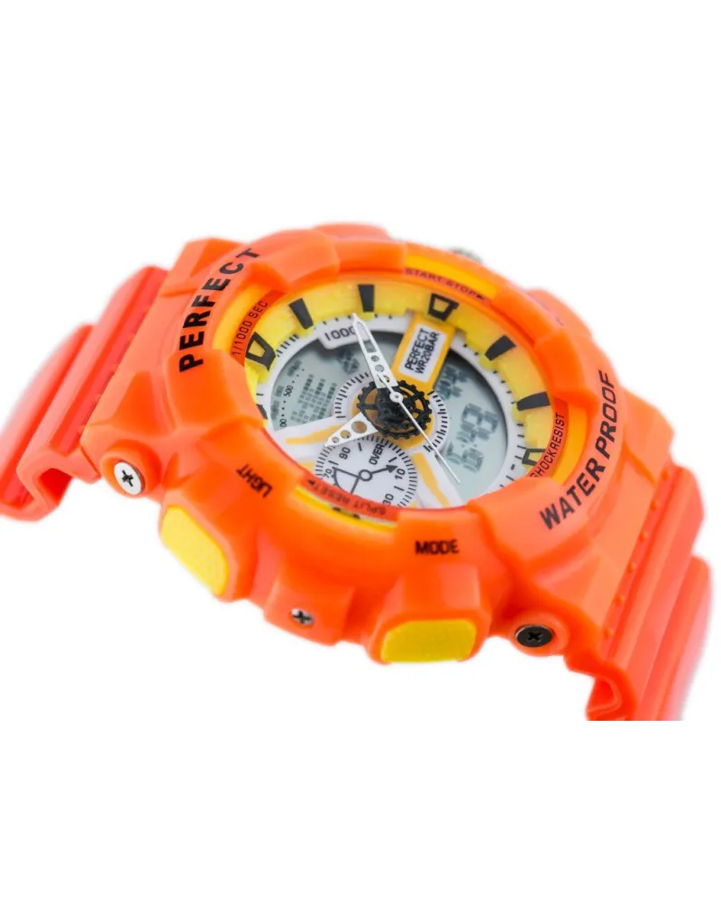 ZEGAREK MĘSKI PERFECT SHOCK (zp219f) - orange ZEGAREK MĘSKI PERFECT SHOCK (zp219f) - orange