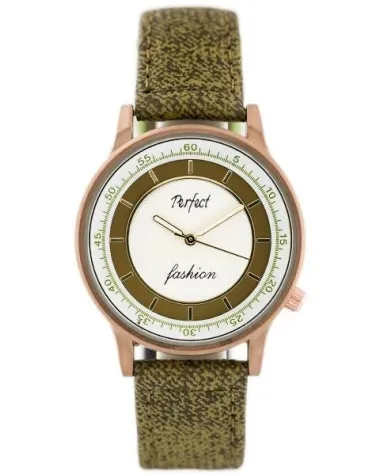 ZEGAREK DAMSKI PERFECT A379 - olive (zp826c)