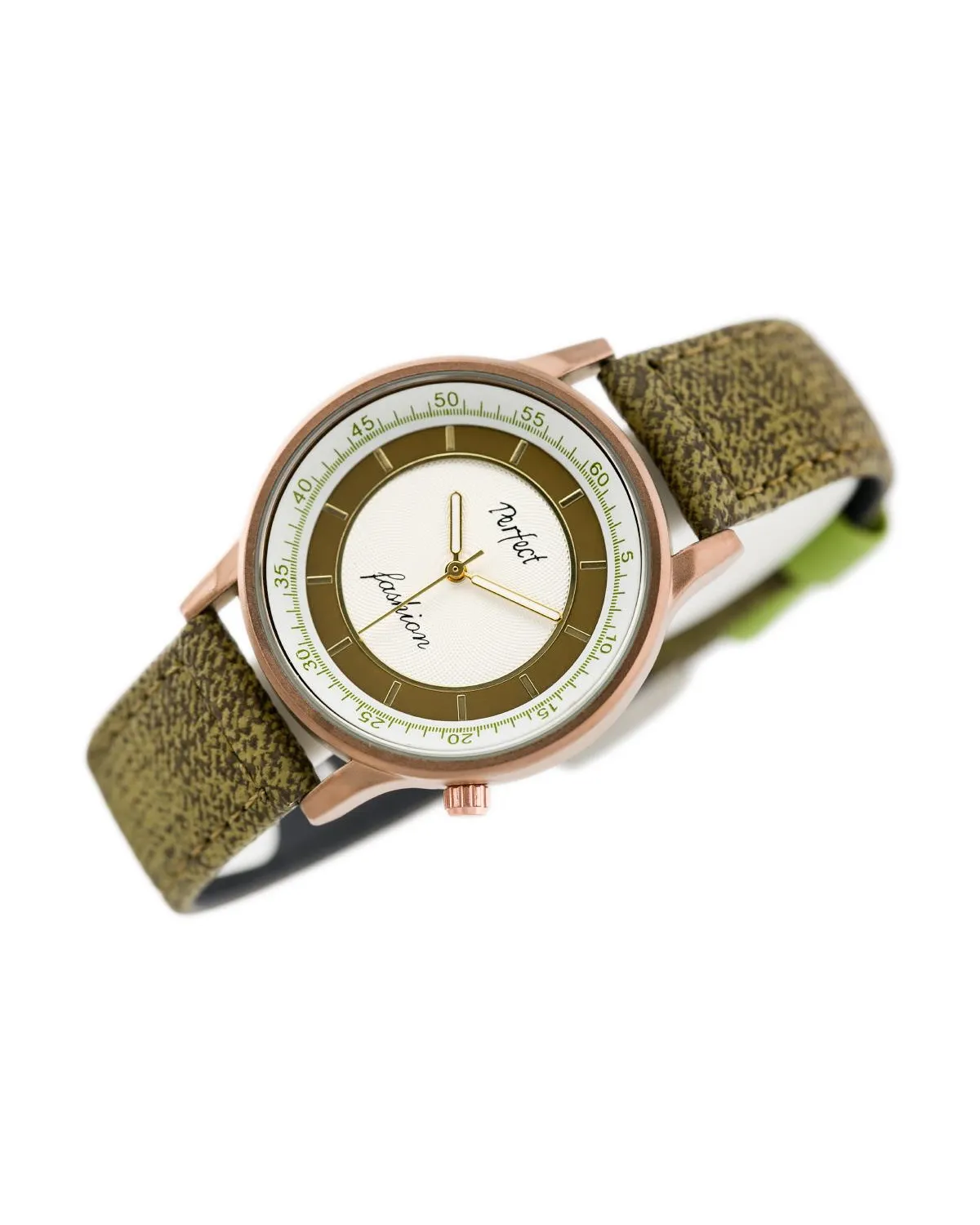 ZEGAREK DAMSKI PERFECT A379 - olive (zp826c) ZEGAREK DAMSKI PERFECT A379 - olive (zp826c)
