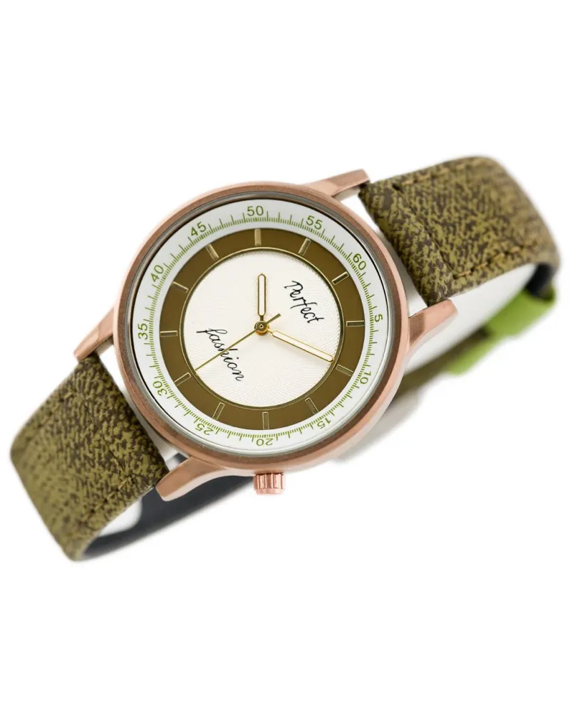 ZEGAREK DAMSKI PERFECT A379 - olive (zp826c) ZEGAREK DAMSKI PERFECT A379 - olive (zp826c)