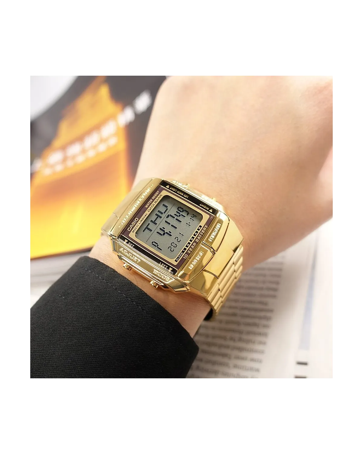 ZEGAREK MĘSKI CASIO DATABANK DB-360G-9ADF (zd161b) + BOX