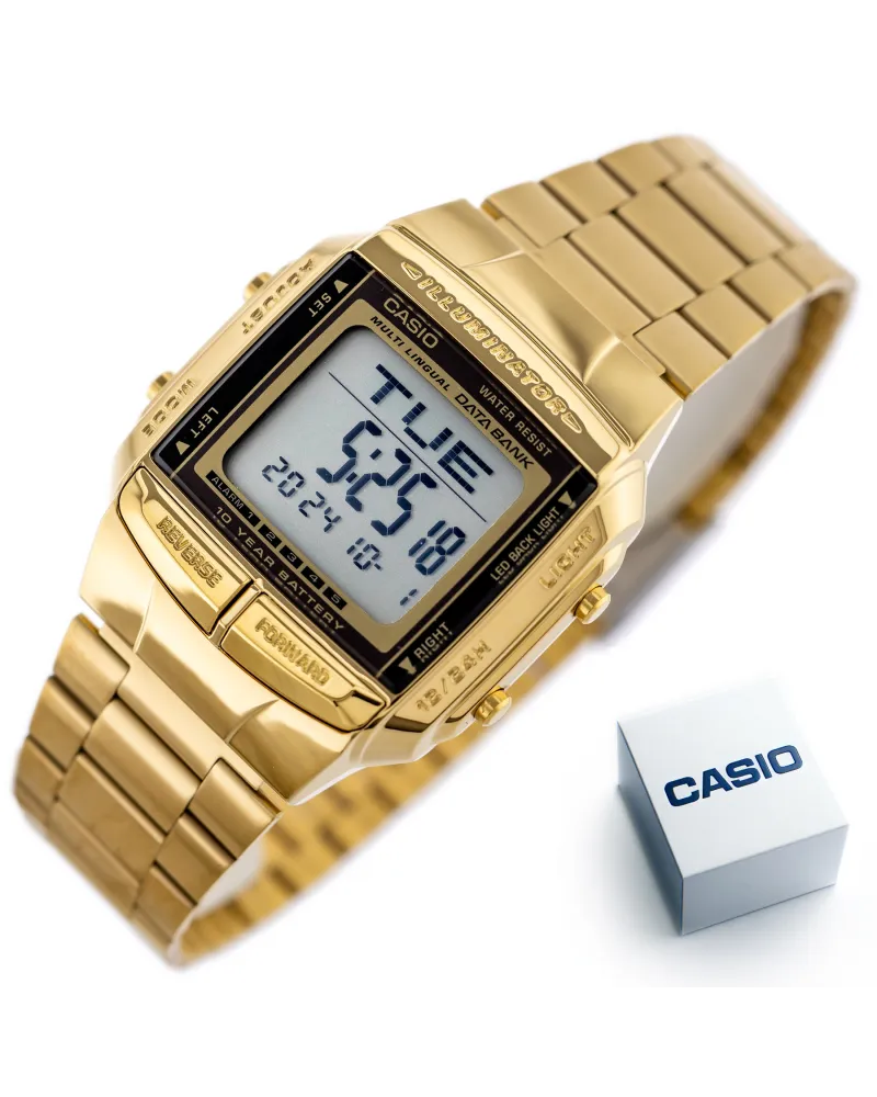 ZEGAREK MĘSKI CASIO DATABANK DB-360G-9ADF (zd161b) + BOX