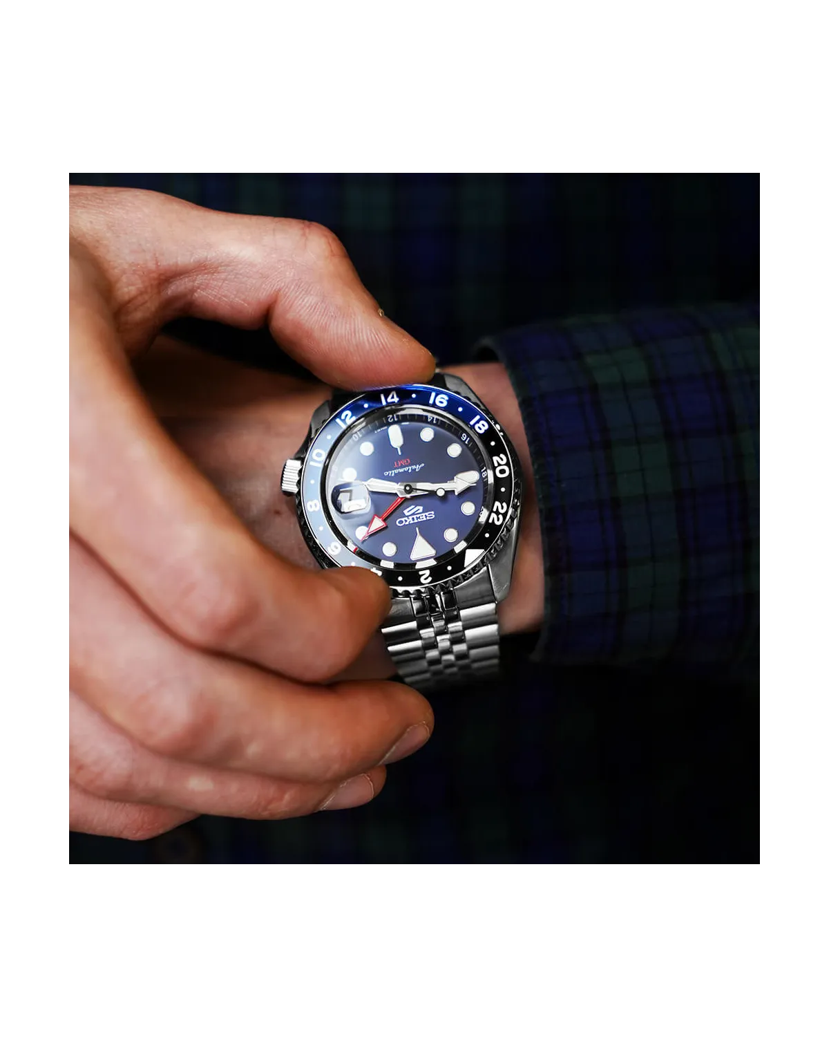 ZEGAREK MĘSKI SEIKO 5 SPORTS SSK003K1 GMT AUTOMAT WR100 + BOX ZEGAREK MĘSKI SEIKO 5 SPORTS SSK003K1 GMT AUTOMAT WR100 + BOX