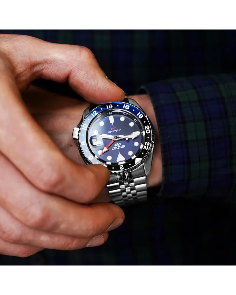 ZEGAREK MĘSKI SEIKO 5 SPORTS SSK003K1 GMT AUTOMAT WR100 + BOX ZEGAREK MĘSKI SEIKO 5 SPORTS SSK003K1 GMT AUTOMAT WR100 + BOX