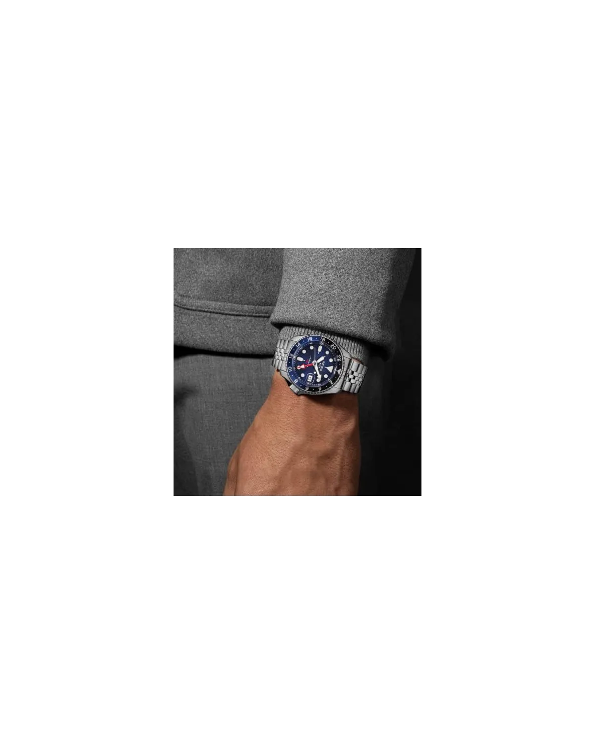 ZEGAREK MĘSKI SEIKO 5 SPORTS SSK003K1 GMT AUTOMAT WR100 + BOX ZEGAREK MĘSKI SEIKO 5 SPORTS SSK003K1 GMT AUTOMAT WR100 + BOX