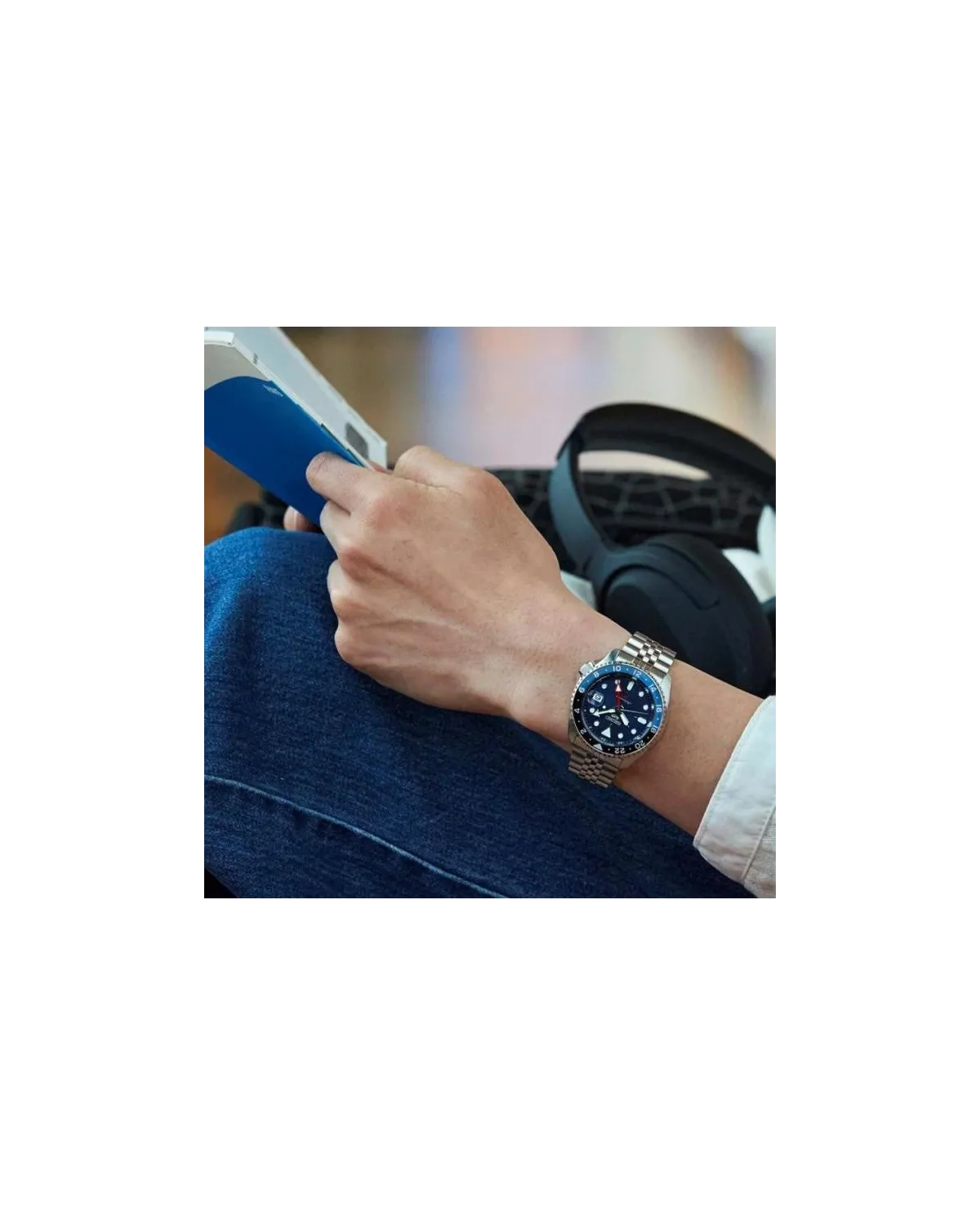 ZEGAREK MĘSKI SEIKO 5 SPORTS SSK003K1 GMT AUTOMAT WR100 + BOX ZEGAREK MĘSKI SEIKO 5 SPORTS SSK003K1 GMT AUTOMAT WR100 + BOX