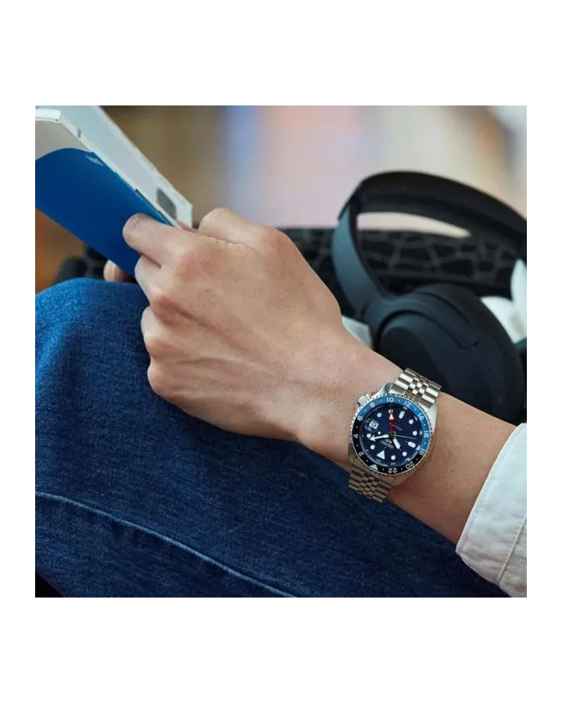 ZEGAREK MĘSKI SEIKO 5 SPORTS SSK003K1 GMT AUTOMAT WR100 + BOX ZEGAREK MĘSKI SEIKO 5 SPORTS SSK003K1 GMT AUTOMAT WR100 + BOX
